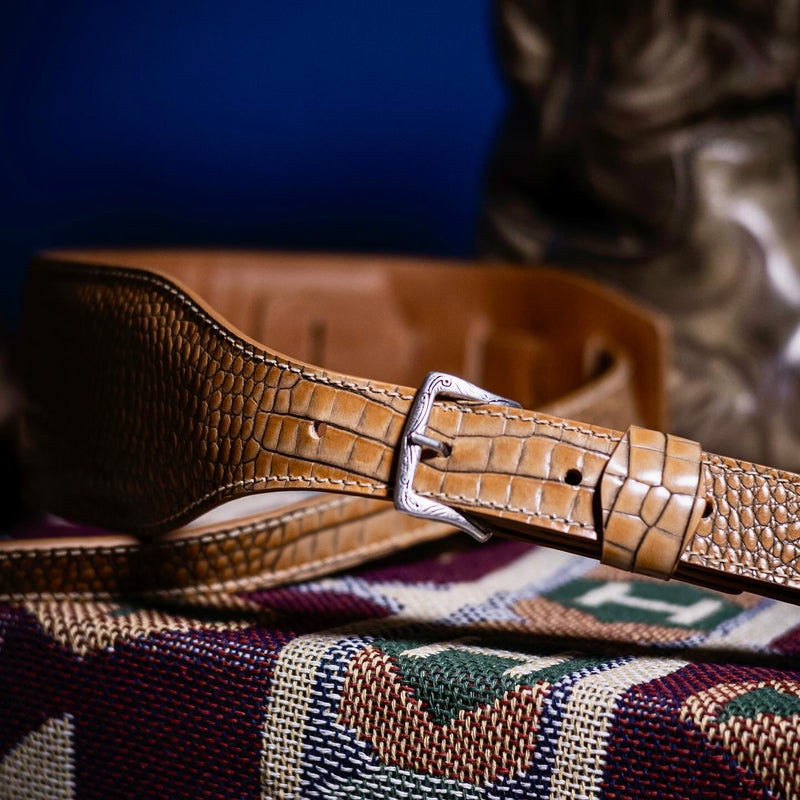Johnson Strap limited edition vintage blonde caiman