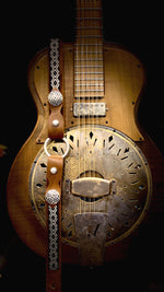 Tatanka guitar strap mid brown suede