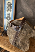 Blue Bell Leather Belt - The Chaman Dark Brown