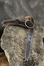 Blue Bell Leather Belt - The Chaman Dark Brown