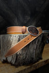 Blue Bell Leather Belt - The Chaman Mid Brown