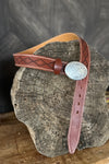 Blue Bell Leather Belt - The Mohicano Mid Brown