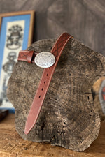 Blue Bell Leather Belt - The Mohicano Mid Brown