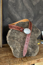 Blue Bell Leather Belt - The Mohicano Mid Brown