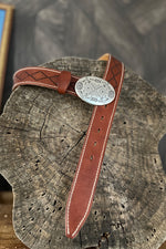 Blue Bell Leather Belt - The Mohicano Mid Brown