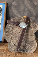 Blue Bell Leather Belt - The Mohicano Dark Brown