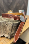 Blue Bell Leather Belt - The Mohicano Mid Brown