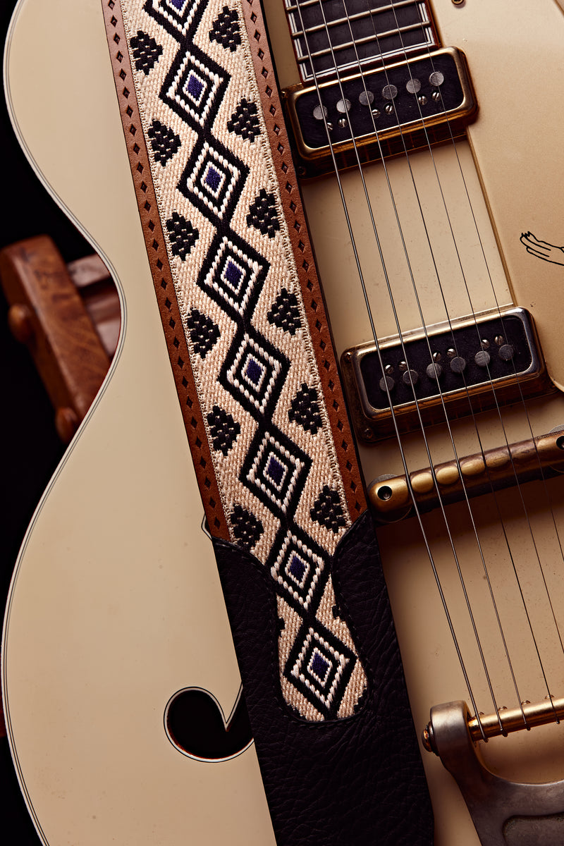 1984 Paris Texas Mapuche Diamonds limited edition guitar strap