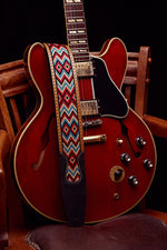 1984 Paris Texas mapuche tricolor guitar strap