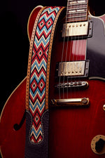 1984 Paris Texas mapuche tricolor guitar strap